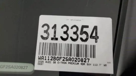 2025 Audi Q6 e-tron WA112BGF2SA020827
