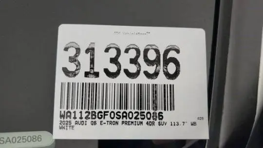 2025 Audi Q6 e-tron WA112BGF0SA025086