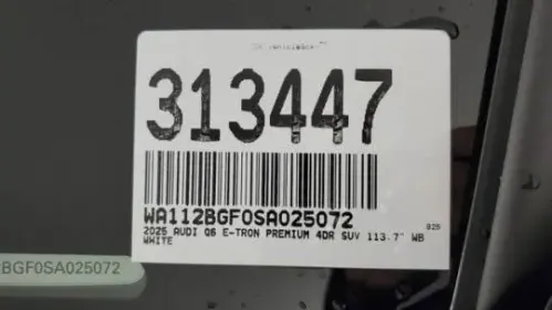 2025 Audi Q6 e-tron WA112BGF0SA025072