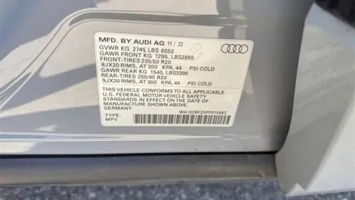 2023 Audi Q4 e-tron WA132BFZ0PP015862