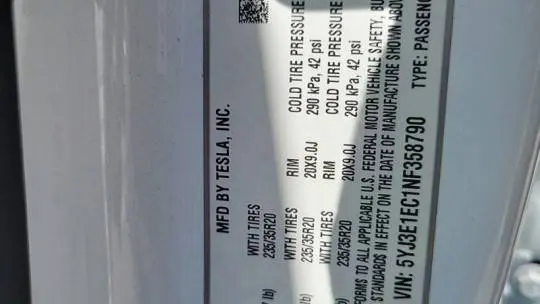 2022 Tesla Model 3 5YJ3E1EC1NF358790