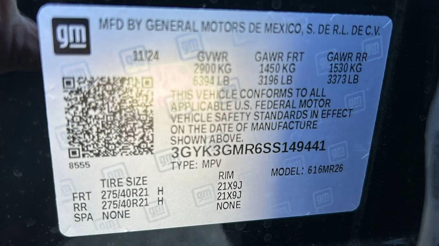 2025 Cadillac OPTIQ 3GYK3GMR6SS149441