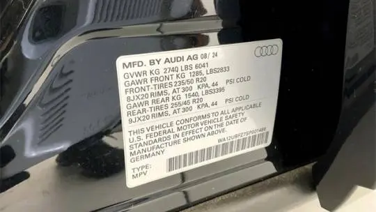 2025 Audi Q4 e-tron WA12UBFZ7SP001486