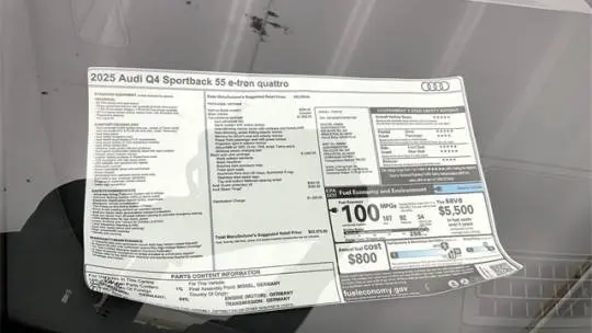 2025 Audi Q4 e-tron WA12UBFZ7SP001486