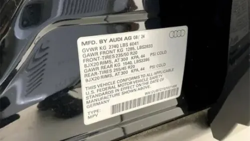 2025 Audi Q4 e-tron WA12UBFZ7SP001486