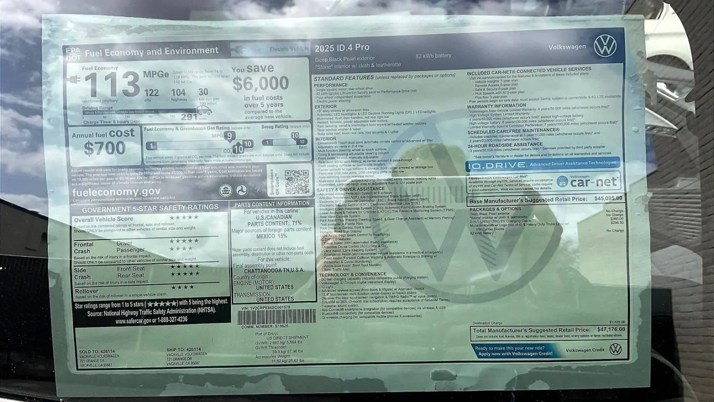 2025 Volkswagen ID.4 1V2CRPE84SC001579