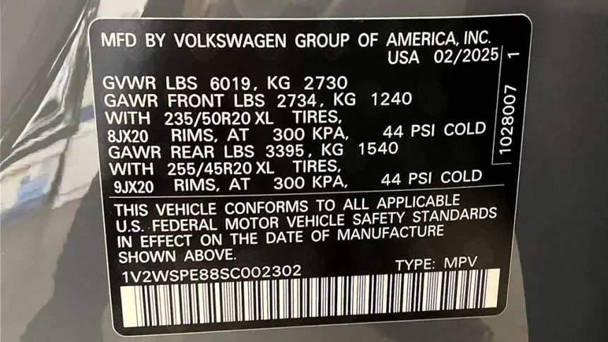 2025 Volkswagen ID.4 1V2WSPE88SC002302