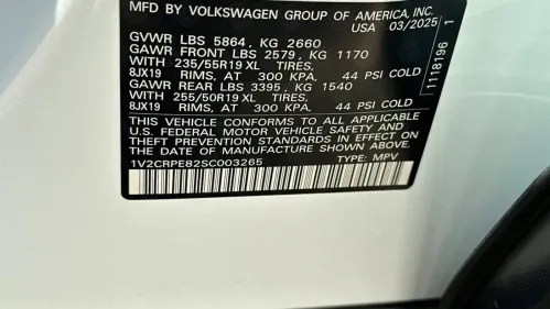 2025 Volkswagen ID.4 1V2CRPE82SC003265