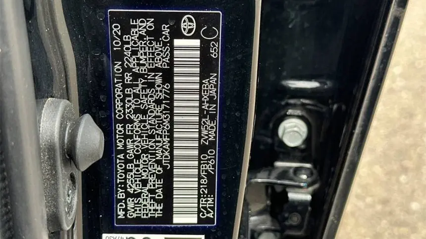 2021 Toyota Prius Prime JTDKAMFP6M3171776