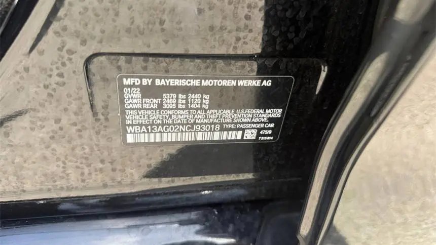 2022 BMW 5 Series WBA13AG02NCJ93018