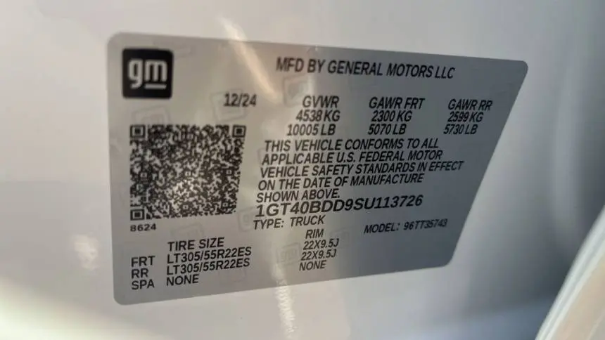 2025 GMC HUMMER EV Pickup 1GT40BDD9SU113726