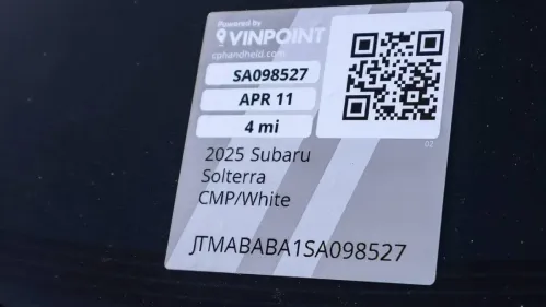 2025 Subaru Solterra JTMABABA1SA098527