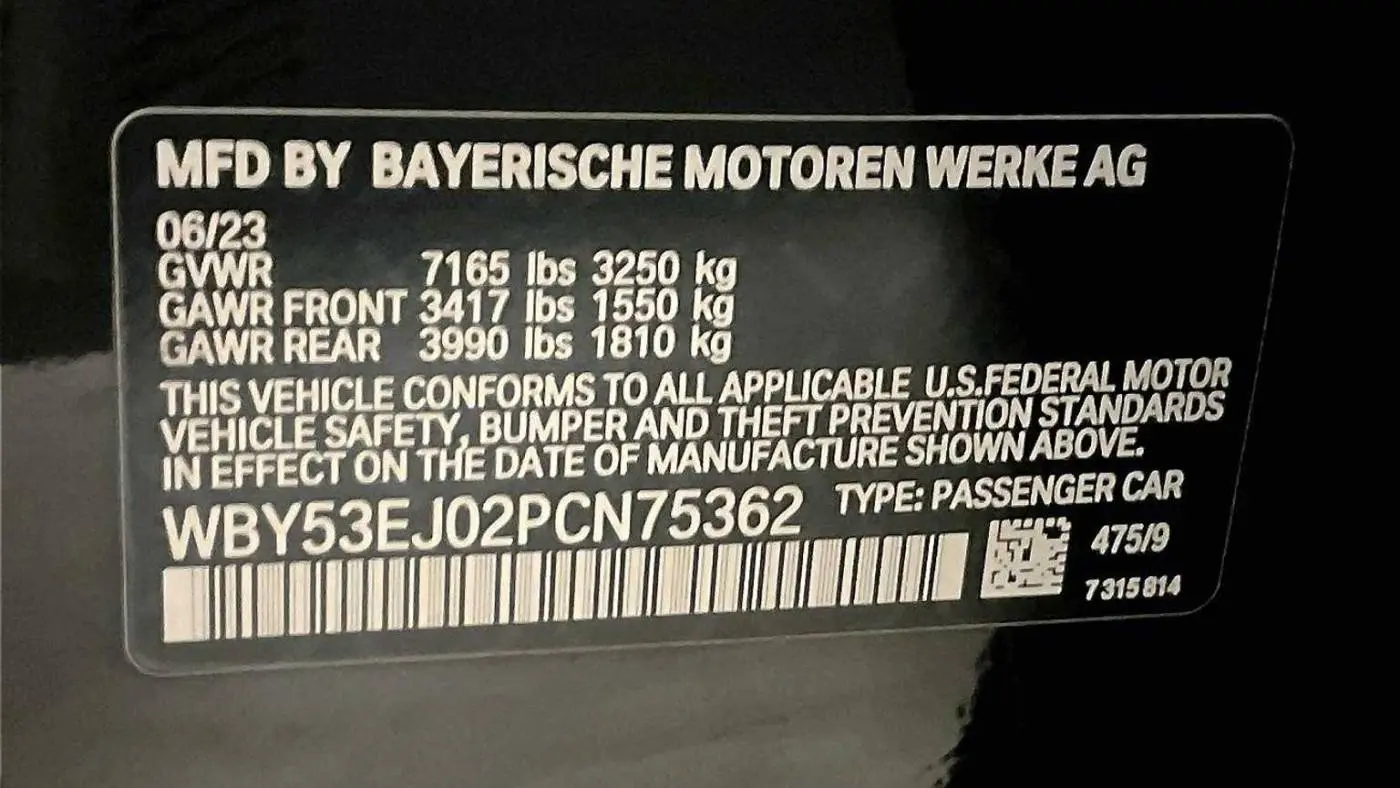 2023 BMW i7 WBY53EJ02PCN75362