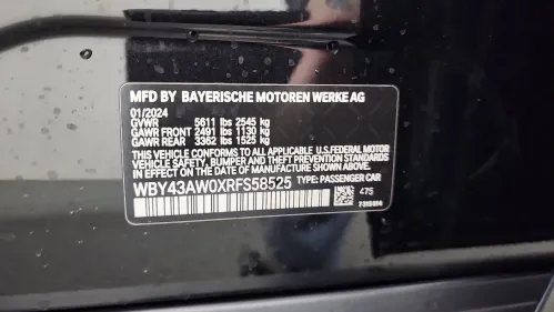 2024 BMW i4 WBY43AW0XRFS58525