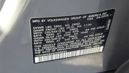 2025 Volkswagen ID.4 1V2CRPE82SC006652