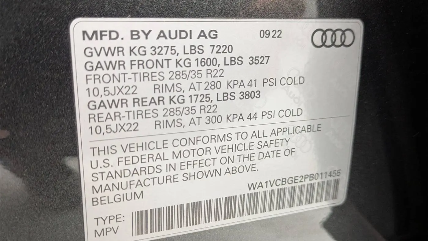 2023 Audi e-tron S WA1VCBGE2PB011455