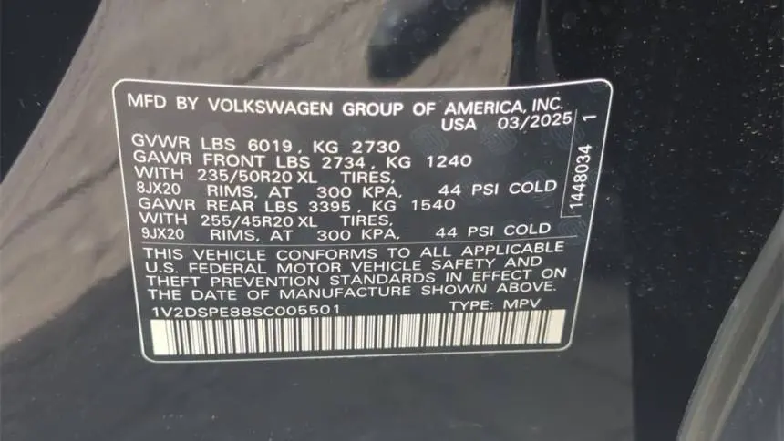 2025 Volkswagen ID.4 1V2DSPE88SC005501