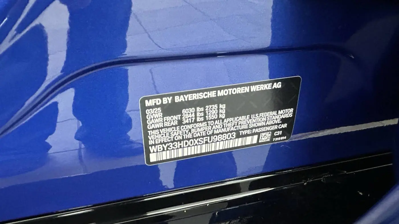 2025 BMW i4 WBY33HD0XSFU98803