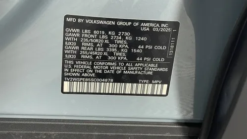 2025 Volkswagen ID.4 1V2WSPE85SC004878