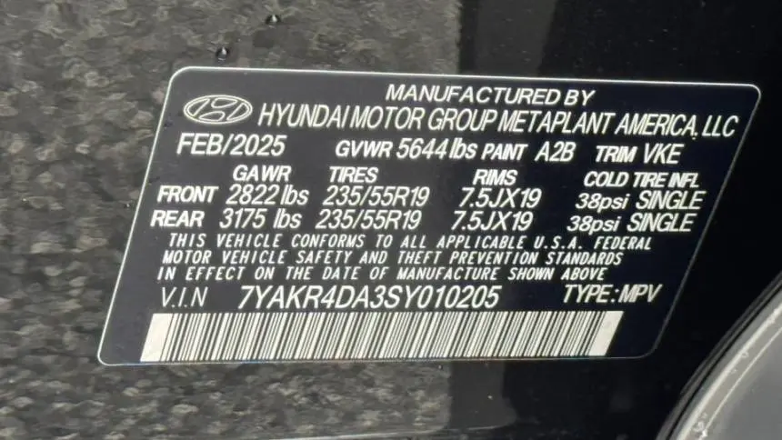 2025 Hyundai IONIQ 5 7YAKR4DA1SY016794