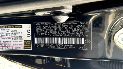 2022 Toyota Prius Prime JTDKAMFP9N3210992