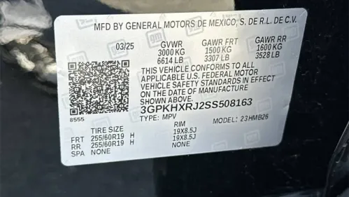 2025 Honda Prologue 3GPKHXRJ2SS508163