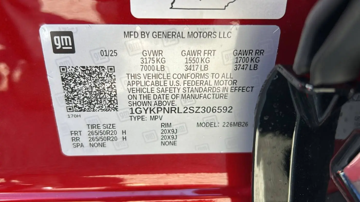 2025 Cadillac Lyriq 1GYKPNRL2SZ306592