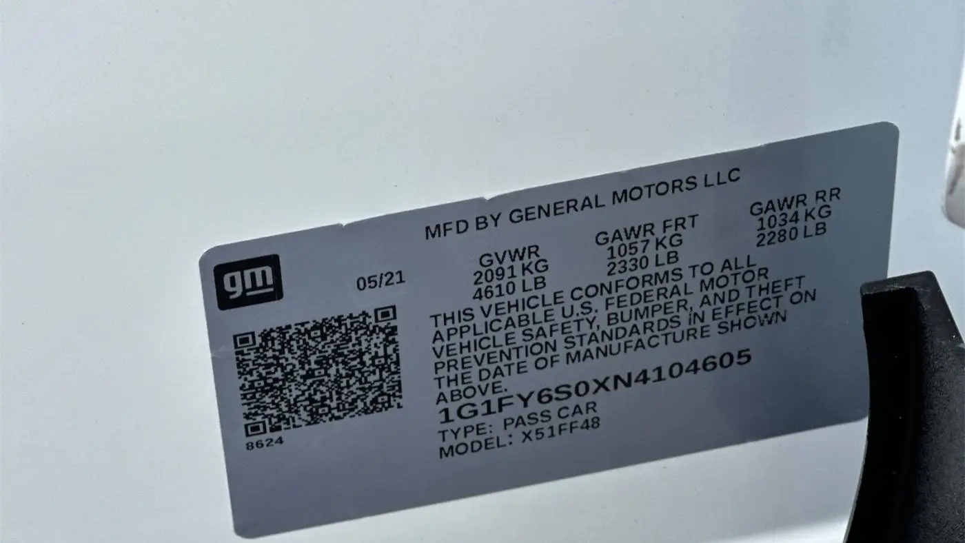 2022 Chevrolet Bolt 1G1FY6S0XN4104605