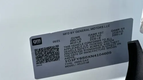 2022 Chevrolet Bolt 1G1FY6S0XN4104605
