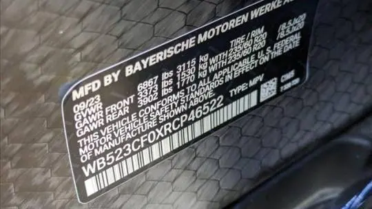 2024 BMW iX WB523CF0XRCP46522