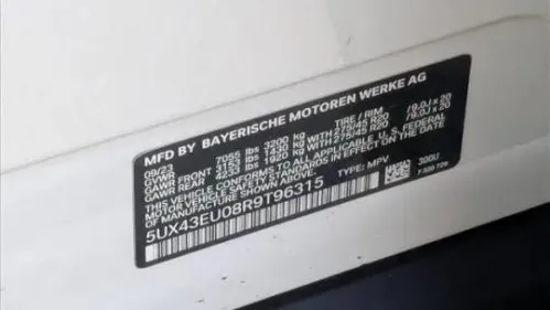 2024 BMW X5 5UX43EU08R9T96315
