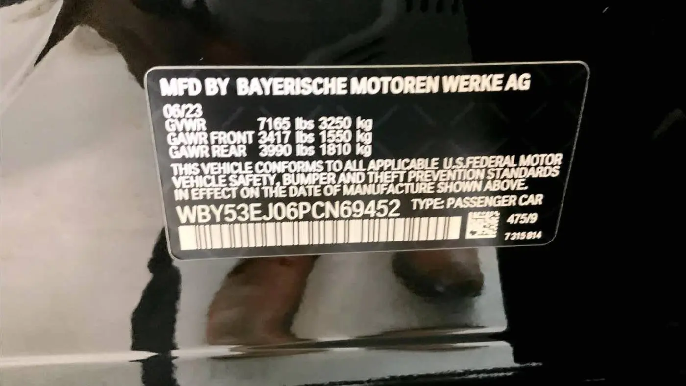 2023 BMW i7 WBY53EJ06PCN69452