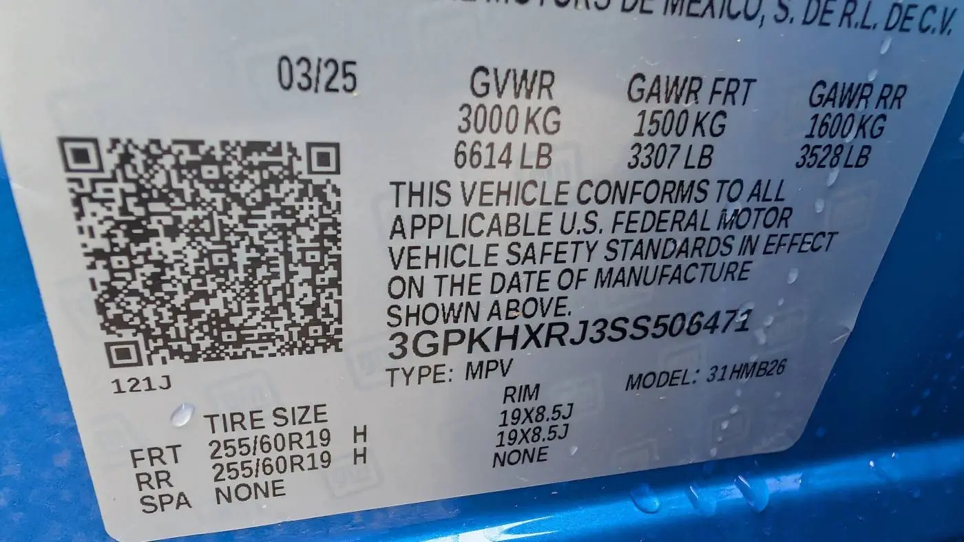 2025 Honda Prologue 3GPKHXRJ3SS506471