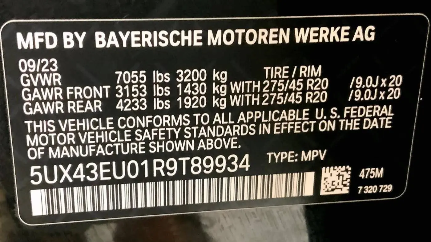 2024 BMW X5 5UX43EU01R9T89934
