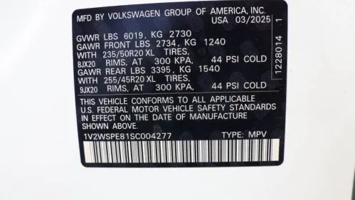 2025 Volkswagen ID.4 1V2WSPE81SC004277