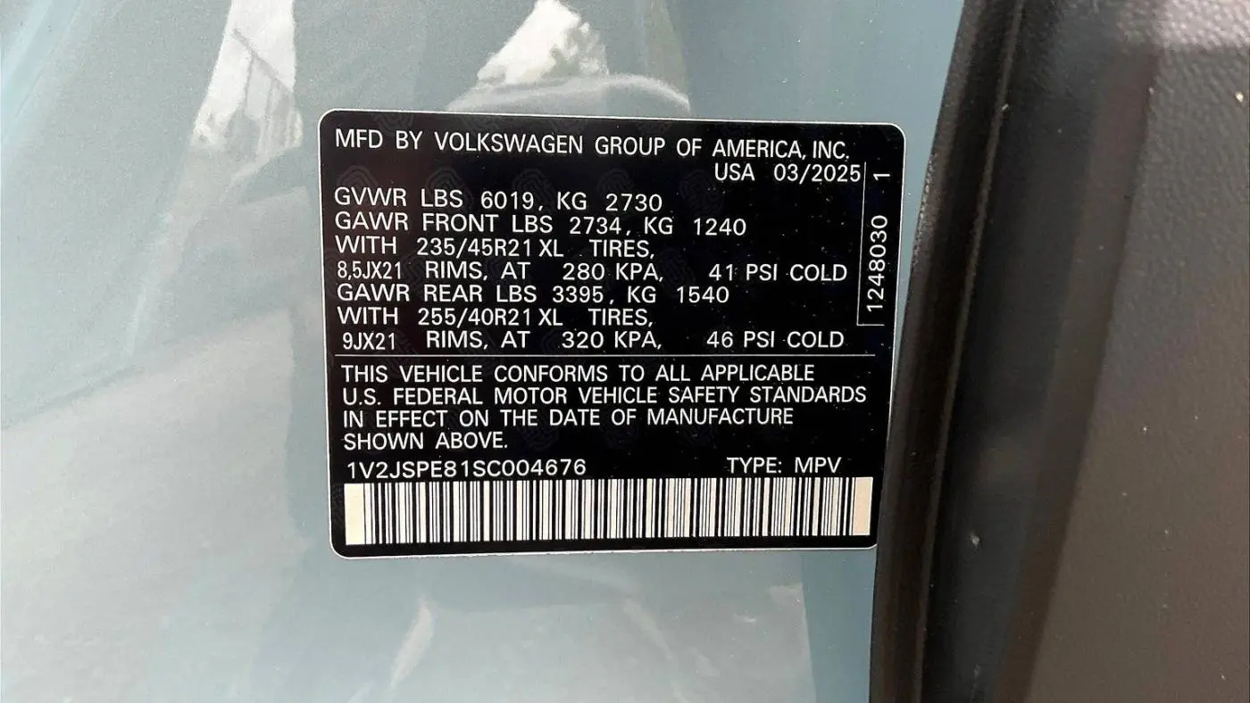 2025 Volkswagen ID.4 1V2JSPE81SC004676
