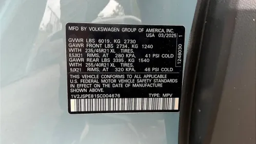 2025 Volkswagen ID.4 1V2JSPE81SC004676