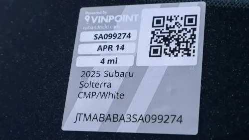2025 Subaru Solterra JTMABABA3SA099274