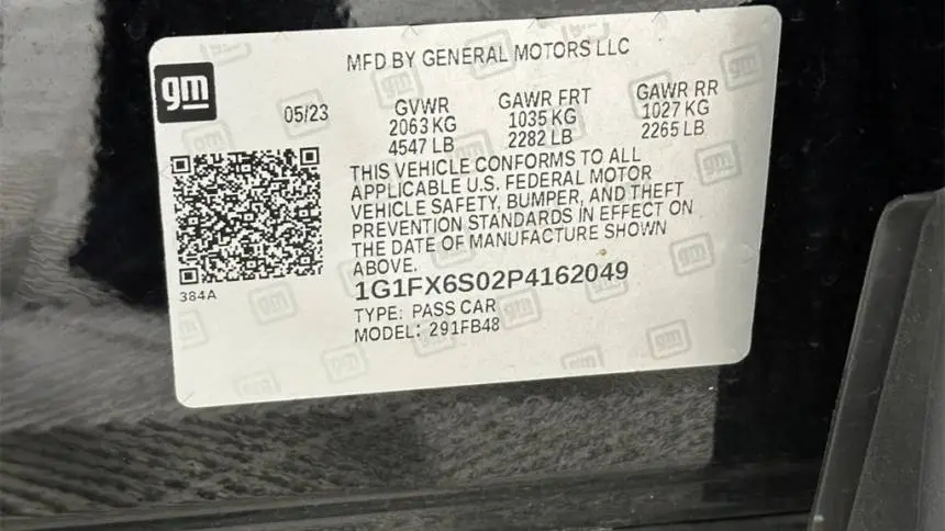 2023 Chevrolet Bolt 1G1FX6S02P4162049