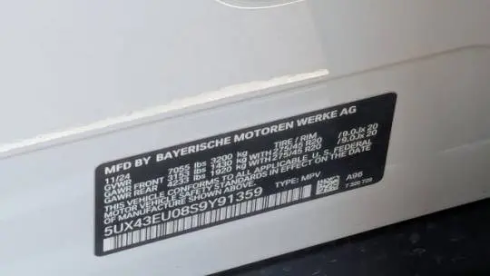2025 BMW X5 5UX43EU08S9Y91359