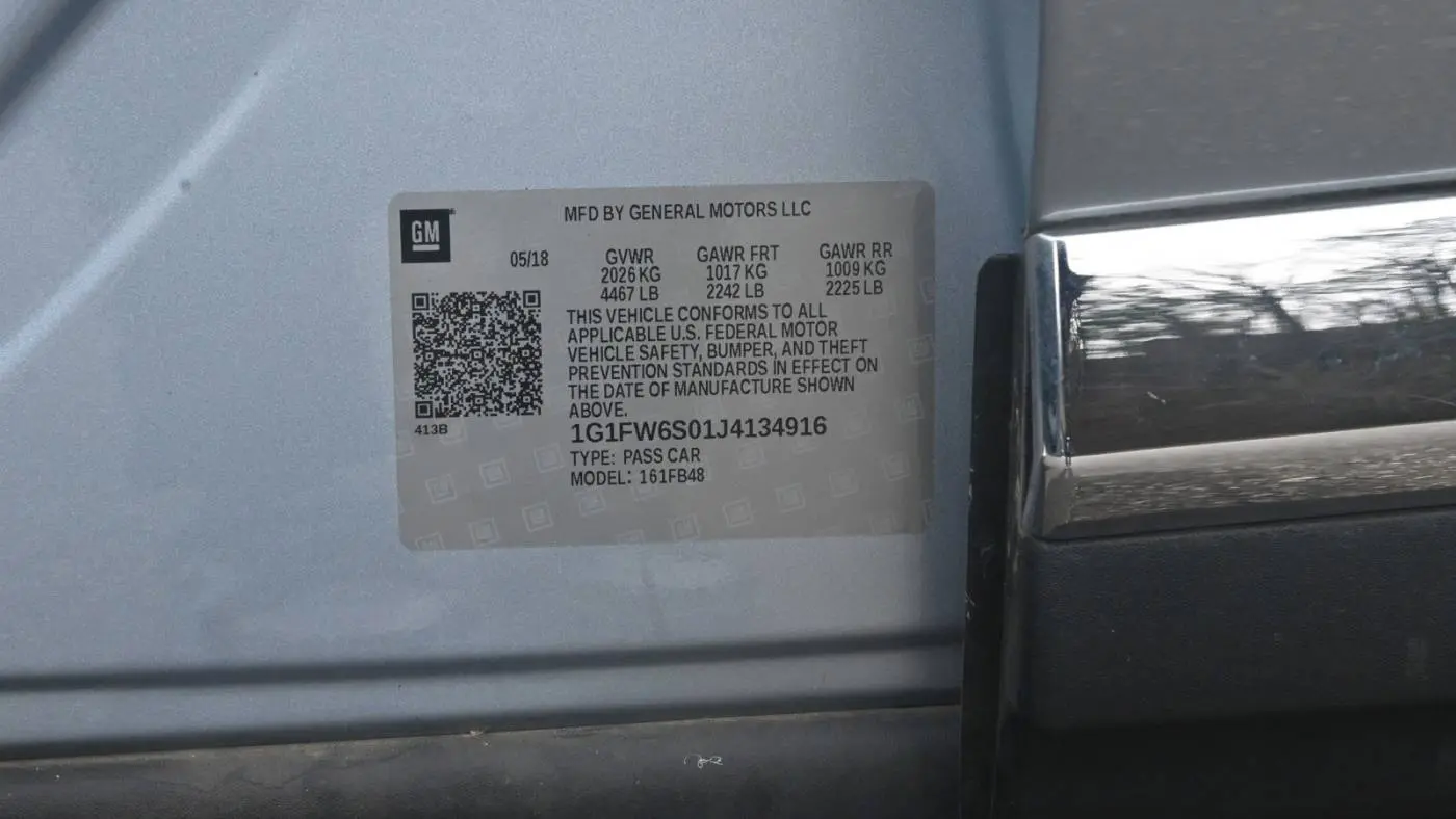 2018 Chevrolet Bolt 1G1FW6S01J4134916