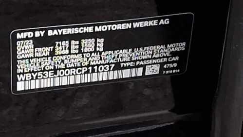 2024 BMW i7 WBY53EJ00RCP11037