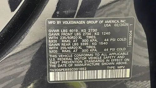 2025 Volkswagen ID.4 1V2DSPE89SC001652