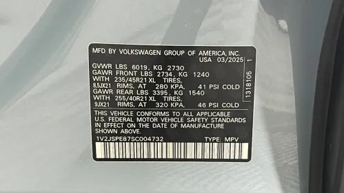 2025 Volkswagen ID.4 1V2DSPE82SC004375
