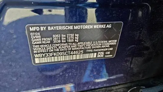 2025 BMW i5 WBY33FK09SCT44625