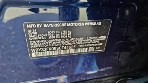2025 BMW i5 WBY33FK09SCT44625