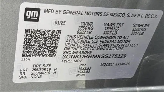 2025 Chevrolet Blazer EV 3GNKDBRMXSS175129