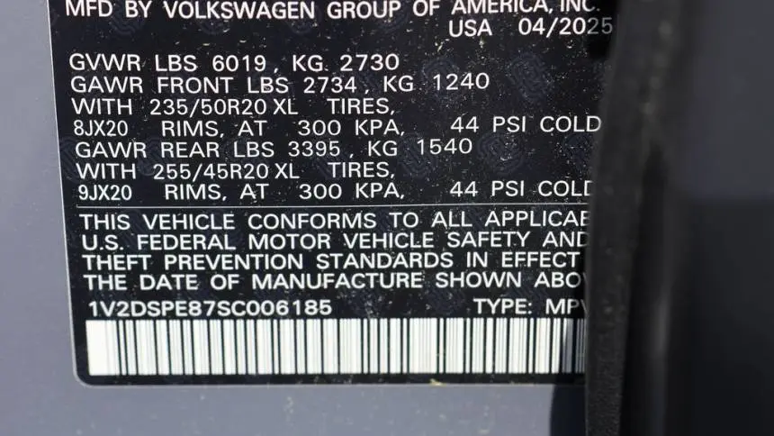 2025 Volkswagen ID.4 1V2DSPE87SC006185