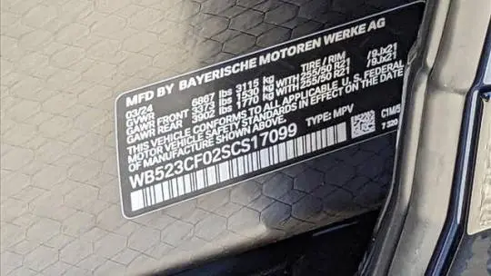 2025 BMW iX WB523CF02SCS17099