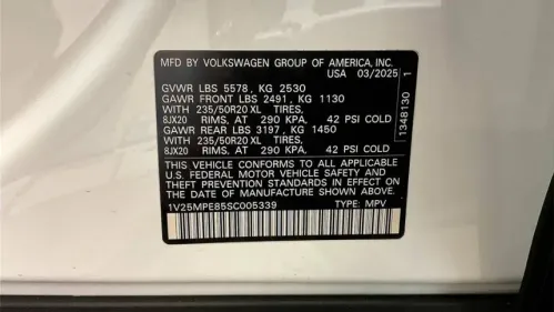 2025 Volkswagen ID.4 1V25MPE85SC005339